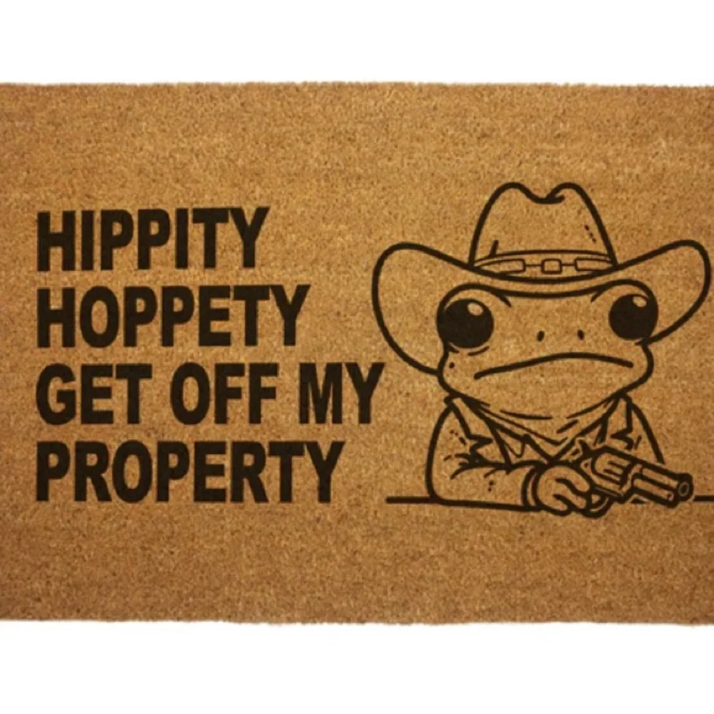 Funny Frog Doormat
